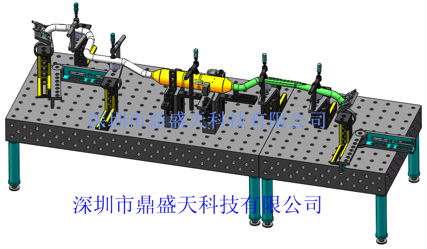 汽車部件消聲器焊接工裝